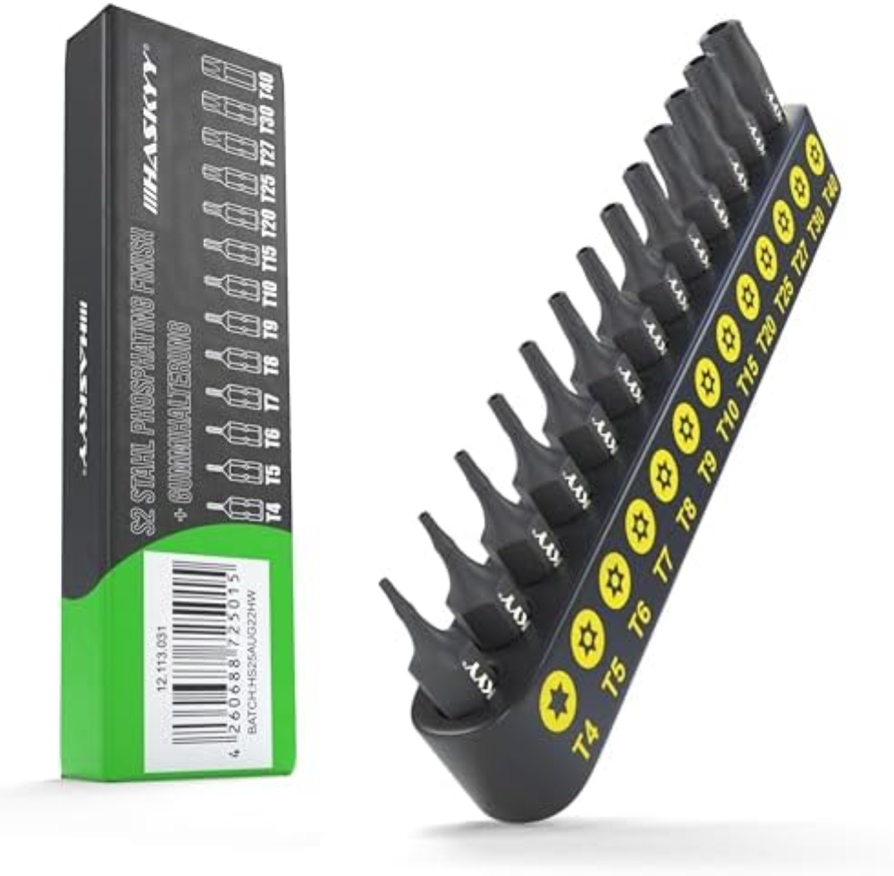 Set di bit Torx da 1/4" lungo 150 mm T8 - T40 Torx 8 Pezzi Cacciavite Esagonale
