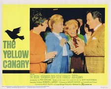 THE YELLOW CANARY Original Lobby Card 4 Pat Boone Barbara Eden Jack Klugman