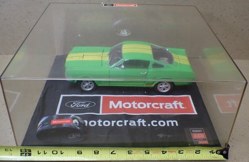 RARE 1/18 FORD MUSTANG 350 GT GREEN UNIVERSAL HOBBIES w/ Motorcraft Display Case - Picture 21 of 24