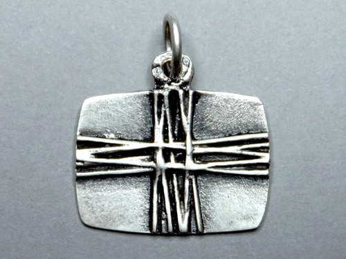 Large Silver Cross, By Toulhoat French Antique Religious Pendant. Celtic Medal. - Picture 3 of 5