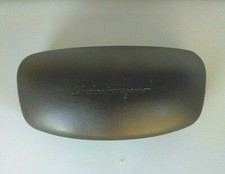 Salvatore Ferragamo Black Eye/Sunglasses Hard Case Flip Top with Embossed Logo