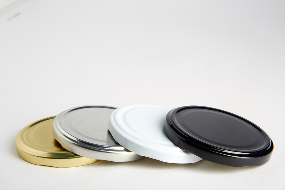 100 BRAND NEW 82mm GOLD TWIST OFF METAL  LID FOR GLASS JAM JAR