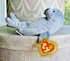 Ty Beanie Baby Slippery the Seal Mint with Mint Tags