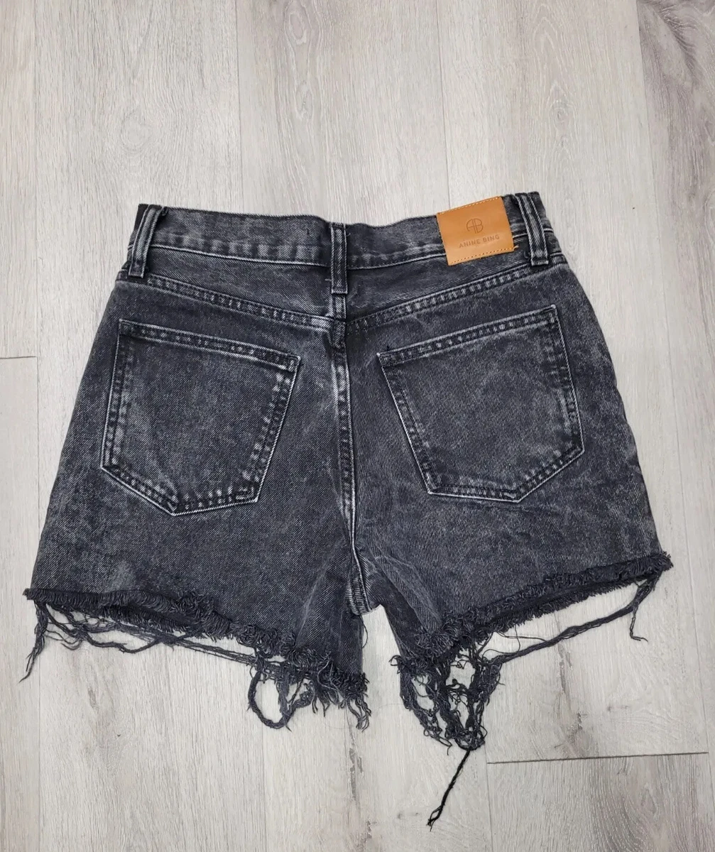 Anine bing hotsell denim shorts