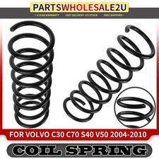 2x Rear Side Coil Spring w/o Leveling Control for Volvo S40 2004-2011 2.0L 2.4L