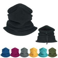 Winter Soft Fleece Adjustable Unisex Neck Warmer Windproof for Hiking Skiing
