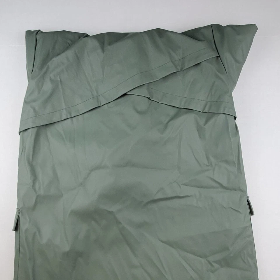 Chaqueta de lluvia Zara Basic para mujer verde forrada con cremallera completa talla grande Foto 3 de 4