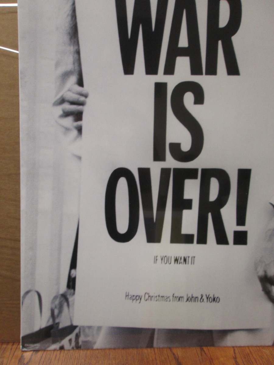 John Lennon Yoko Ono music artist Beatles War is over poster 15724