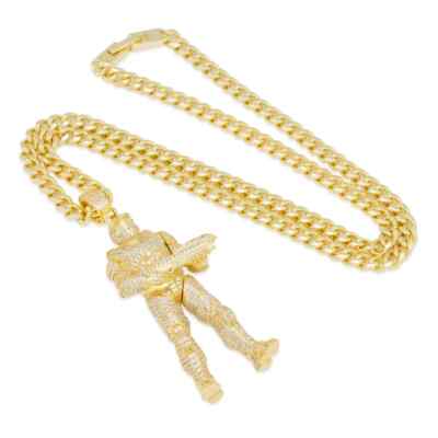 送税込【Halo x King Ice】Sprinting Master Chief Necklace ♪ Sprinting Master Chief Necklace | Halo Jewelry | King Ice