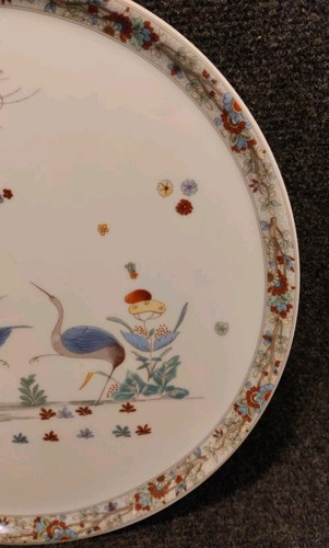 Grand Plat Porcelaine Limoges Décor "Kakiemon" Réplique Chantilly 18e , Gâteau - Imagen 3 de 14