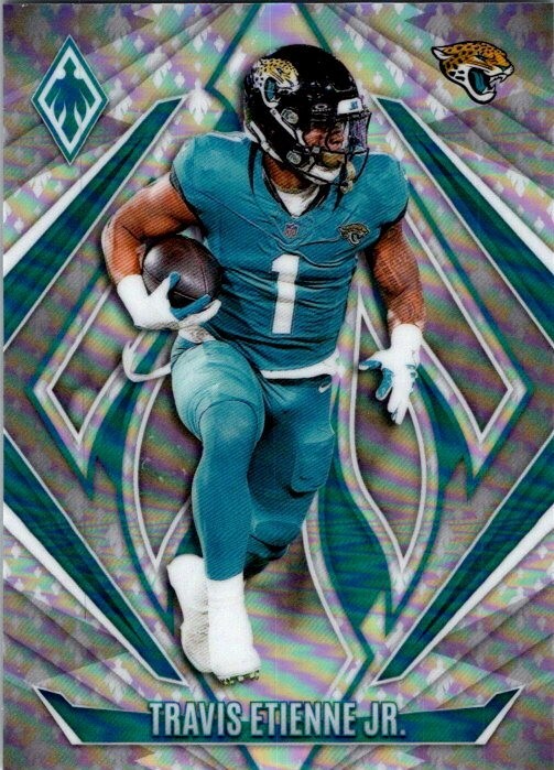 2024 Panini Phoenix #133 Travis Etienne Jr. /399 Silver Holo Logo