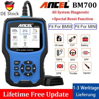Alle System Diagnosegerät SRS ABS EPB TPMS OBD2 Geräte Scanner Fit Für BMW BM700