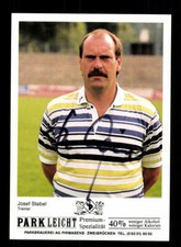 Josef Stabel Autogrammkarte FC Homburg 1989-90 Original Signiert 