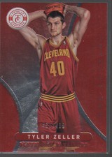 TYLER ZELLER 2012-13 PANINI TOTALLY CERTIFIED TOTALLY RED ROOKIE #265  /499