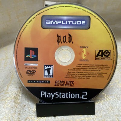 Pod Disc Game Amplitude (Sony PlayStation 2, 2003) PS2 Disc Only - POD Demo Disc ...