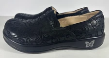 Alegria Keli KEL-431 Black Embossed Paisley Shoes Womens Size EU 37 US 7/7.5