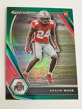 2021 Prizm Draft Picks Football Green Prizm #137 - Shaun Wade RC - Ohio State