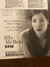 Ally McBeal, Lucy Liu, Vintage TV Guide Ad