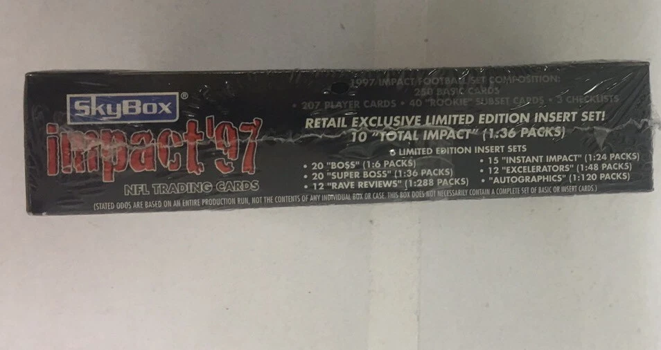 1997 Fleer Skybox Impact Football Retail Box Factory Sealed FREE Shipping - Image 2 of 4