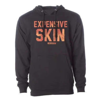 Neuf Hommes InkAddict Cher Peau Nuages Capuche Noir/Orange SM-3XL Fait Aux USA - Photo 1/2