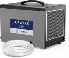 BaseAire 70 Pint Commercial Dehumidifiers with Pump & Hose Up to 1000 Sq Ft