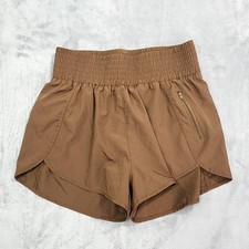 BMJL Shorts Womens L Brown High Rise Lined Ru...