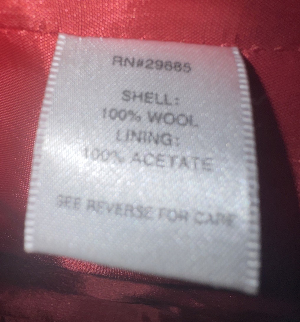 Pendleton Women's Medium Red Ruffle Wool Blazer J… - image 13