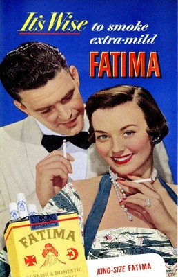  ️ Retro Fatima Cigarettes Poster - 24x36  Hi-Res  Print - Vintage Ad Home