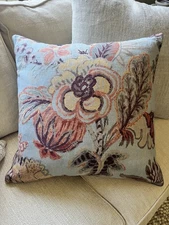 Ryan Studio FLORA GALA  Throw Pillow + Feather Insert 22”