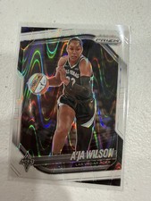 2025 Panini Prizm WNBA #76 A’ja Wilson White Seismic Prizms