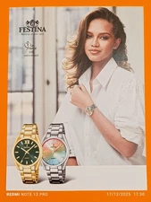 FESTINA vintage Watch Print Ad ! " This Watch for Women "