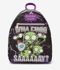 Image of Loungefly Nickelodeon Invader Zim GIR Lightning Mini Backpack NWT