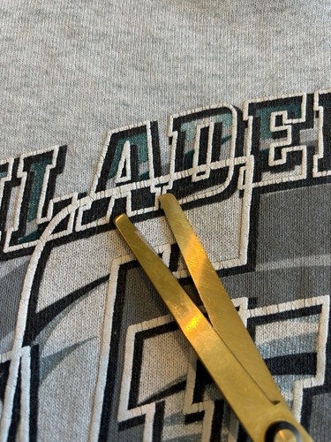 Vintage 90s Philadelphia Eagles Sweatshirt Big Graphic Dated 1996 NFL Size L - Picture 11 of 24