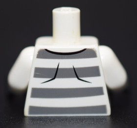 LEGO Minifigure Torso Arms Prisoner mechanical robot white Ninjago Zane 70591