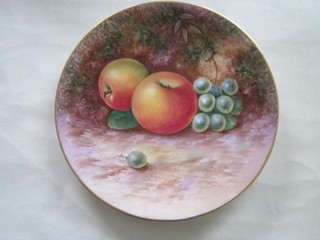 ROYAL WORCESTER KÜNSTLER LEIGHTON MAYBURY SIGNIERTER OBSTTELLER