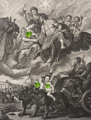 Rubens Die Stadt Lyon Vor Marie De Medici Lithographie Ca 1868