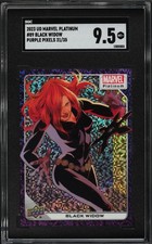 2023 Upper Deck Marvel Platinum Purple Pixels Black Widow /35 #89 SGC 9.5 MINT+