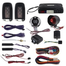 EC009-K-L PKE car Alarm Remote Start keyless Entry Push Start Button Shock Al...