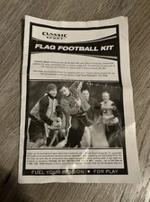 6 player set flag football kit for six players with mesh black carry bag.