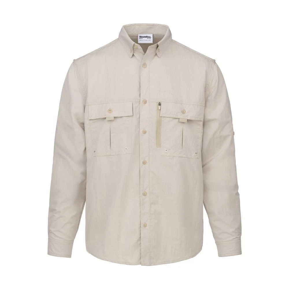 Genuine Snowbee Prestige Technical Fishing Shirt Taupe 2XL - XXL - BNWT RRP £90