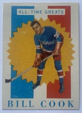 1960-61 Topps Bill Cook #10 New York Rangers All-Time Greats Vintage ATG