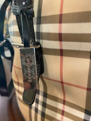 Burberry Nova Check Classic Bucket Bag with Adjustable Straps | eBay