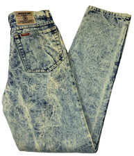 Vintage Jordache Acid Wash Jeans Mens 32x34 80s 90s Tapered Made in USA EUC