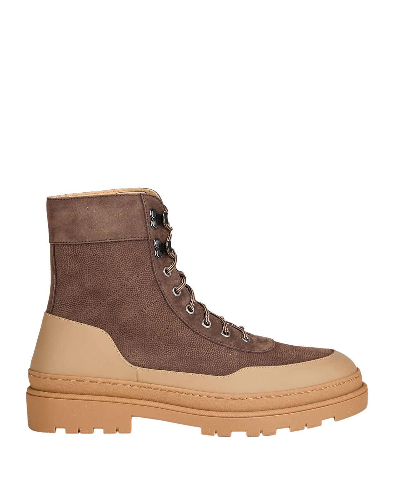 Brunello Cucinelli - Men - Textured-leather Ankle boots - Brown 229390₽