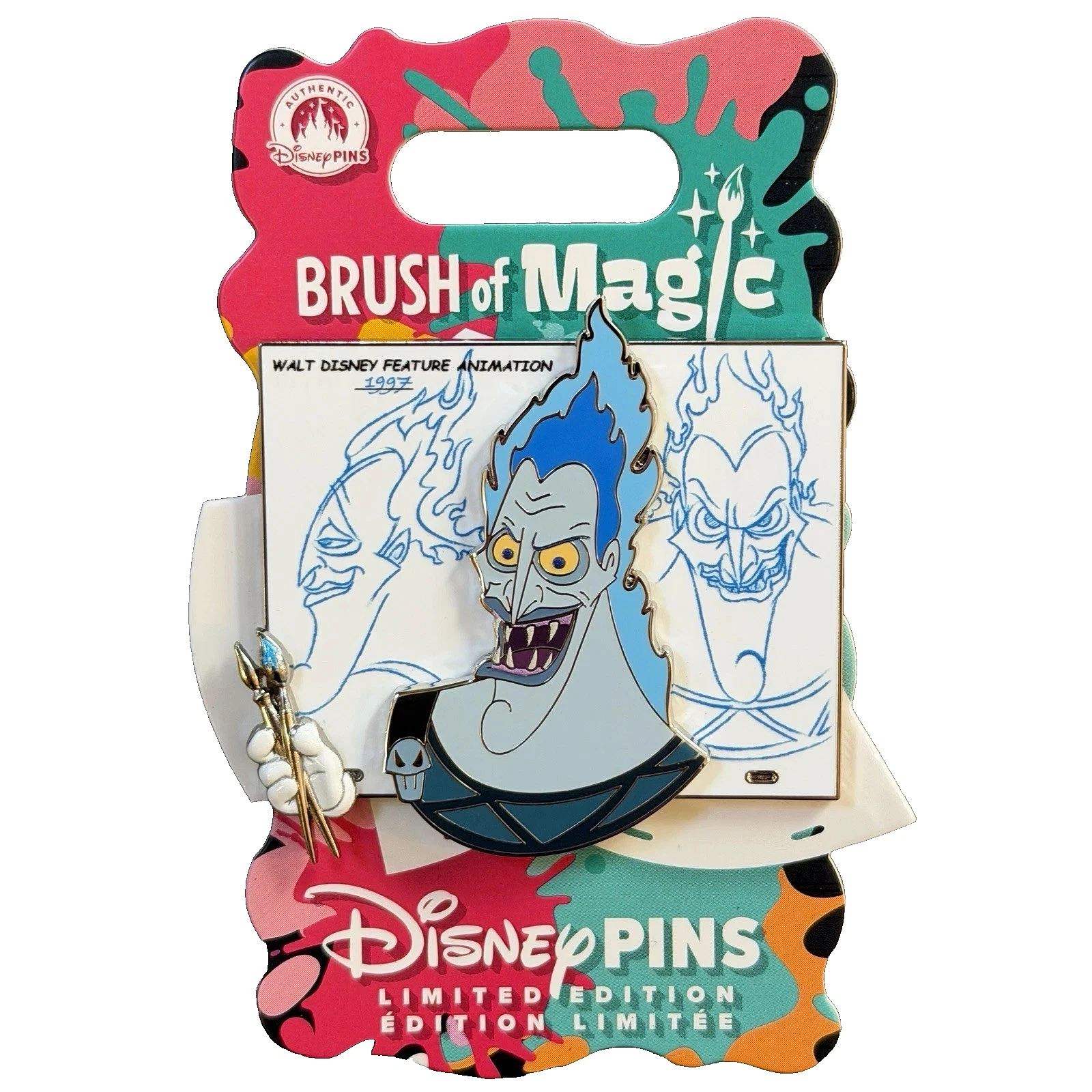 2026 Disney Hades Pin Hercules Brush of Magic Limited Edition 3750