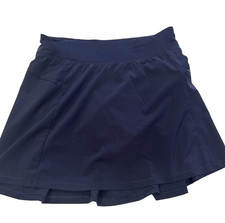 All In Motion Skort Girls XL 14/16 Navy Blue Rear Pocket Active Fit Polyblend