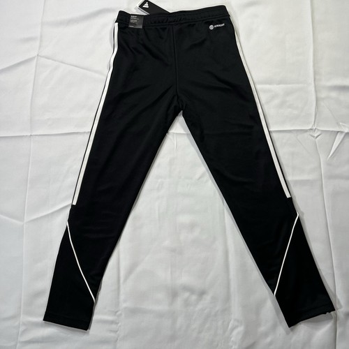 Adidas Tiro 23 League Track Pants Kids Medium Black Elastic Waist Ankle Zip - Picture 8 of 11
