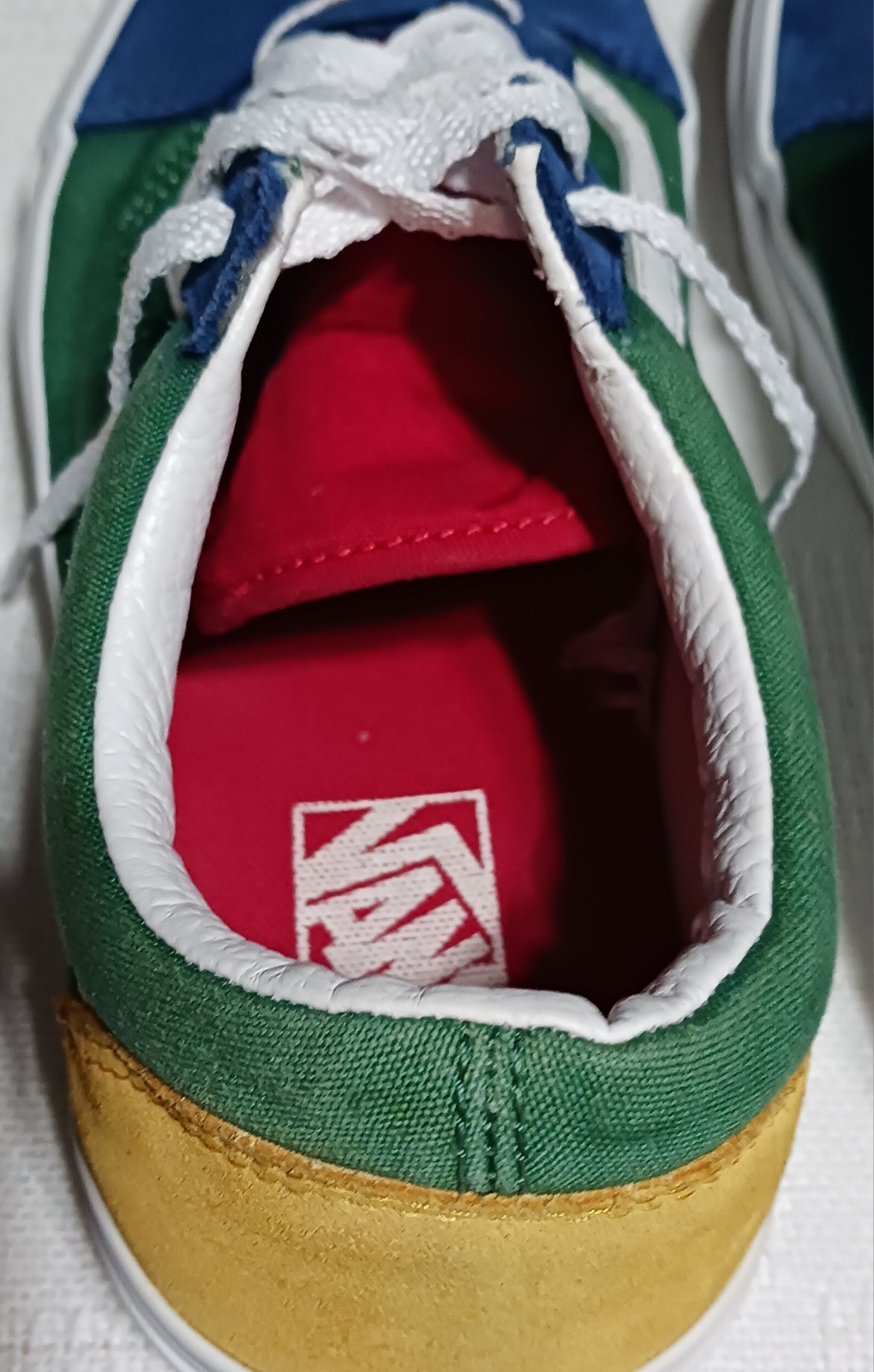 VANS Old Skool "Yacht Club" Sneakers In  Blue, Green, Yellow And Red. Size 9.5 thumbnail 6