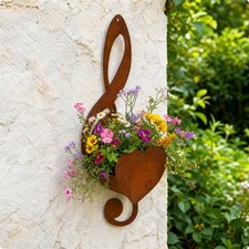 Wall-Mounted Planter with Heart Motif Vertical for Patio, Porch, Gardeners
