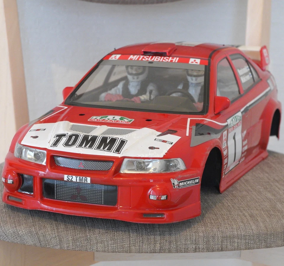 Vintage Tamiya 1/10 Mitsubishi Lancer Evolution VI WRC Tommi Makinen Body Shell - Image 3 of 4
